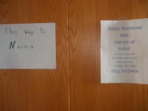 I couldn’t decide which sign needed to go on my wardrobe door, so I used both.